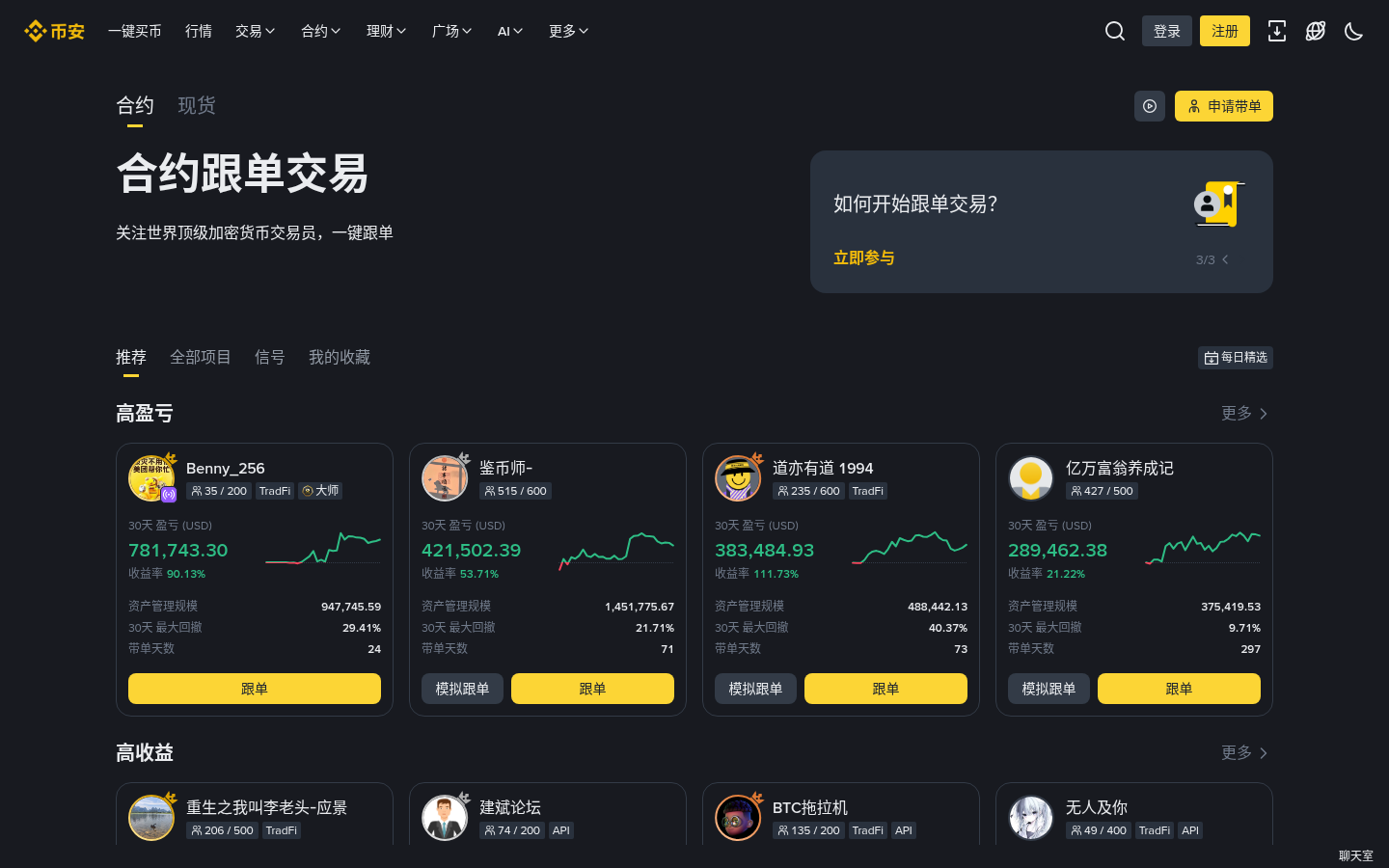 币安合约跟单最大回撤怎么看:筛带单员与项目止损别混-传奇量化